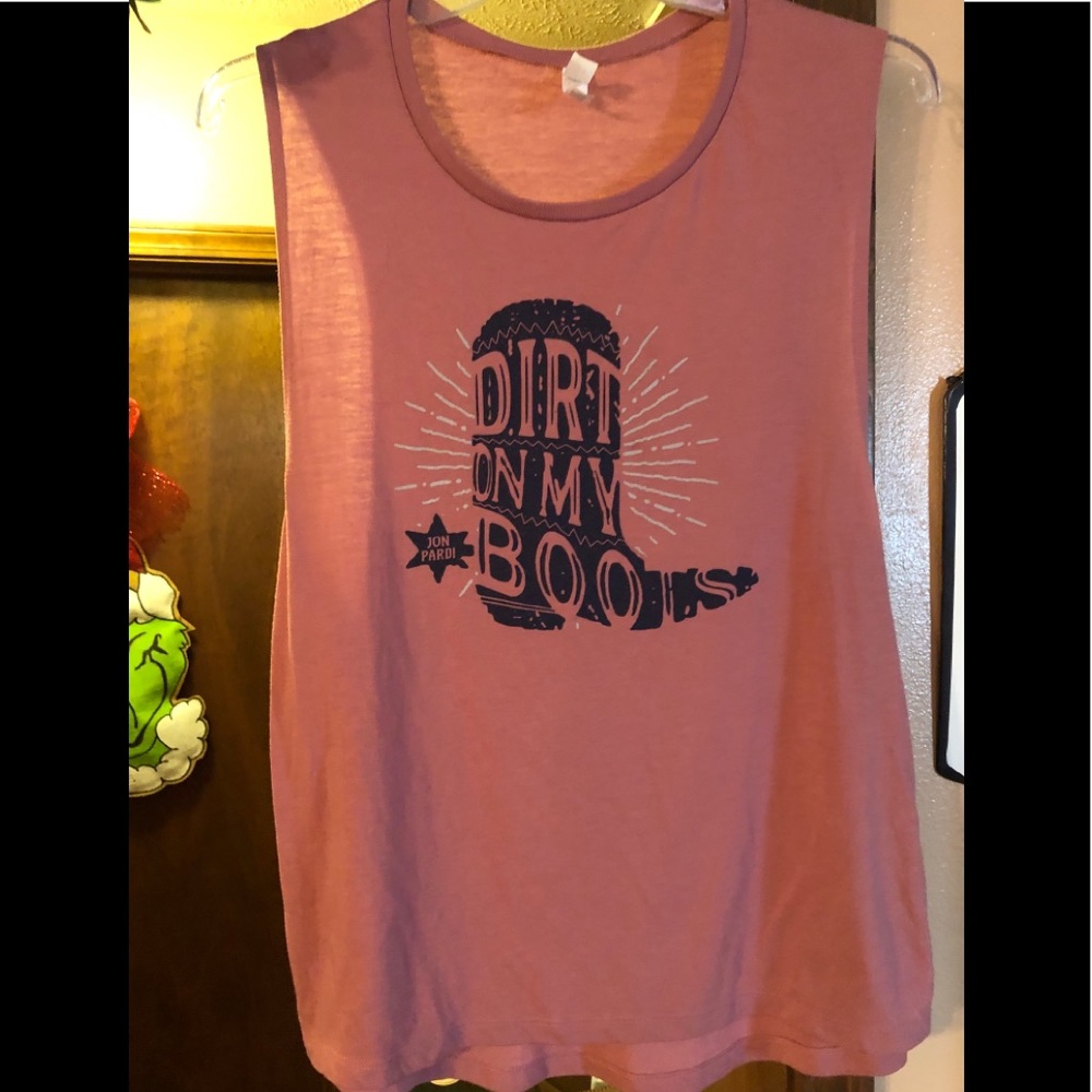 Jon Pardi Dirt on My Boots tank from concert